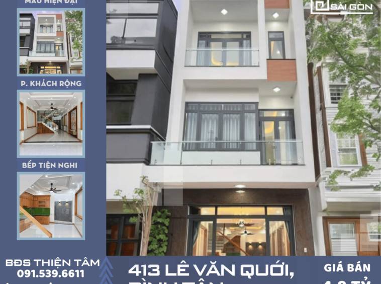 413 LE VAN QUOI BINH TAN 4X13 3 TANG 4 TY 5